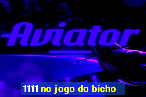 1111 no jogo do bicho