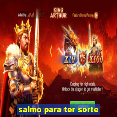 salmo para ter sorte